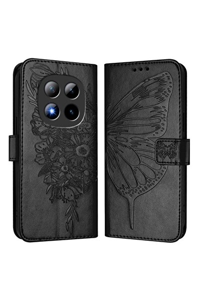 sscase Butterfly and Flowers Θήκη Πορτοφόλι Black (Xiaomi Redmi Note 15 Pro P...