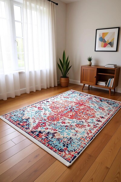 Has 1950 Dokuma Tabanlı Dijital Baskı Halı BLG3806