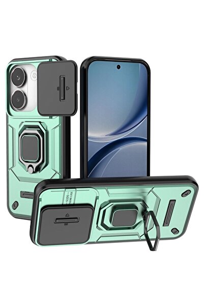 sscase Sliding Camera Σκληρή Θήκη με Δαχτυλίδι Green (Xiaomi Poco X8 Pro 5G)