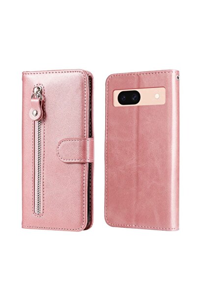 sscase Zipper Θήκη Πορτοφόλι Pink (Google Pixel 8a 5G)