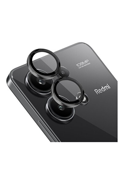 sscase Xiaomi Redmi Note 13 4G NORTHJO Κρίκοι Προστασίας για Κάμερα Black
