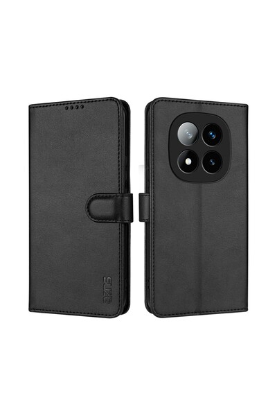 sscase AZNS Magnetic Θήκη Πορτοφόλι Black (Xiaomi Redmi Note 14 Pro 5G/Poco X...