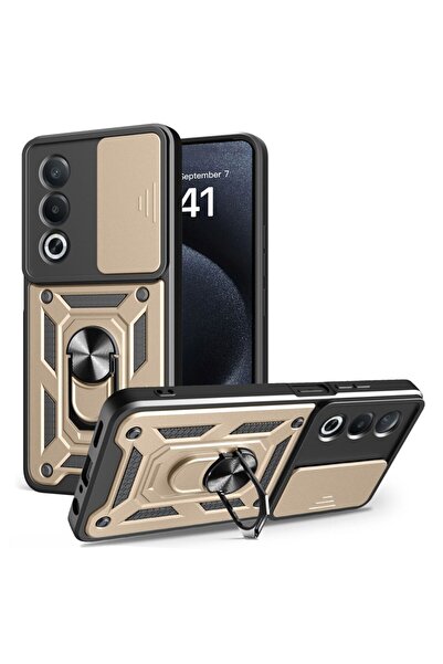 sscase Sliding Camera Σκληρή Θήκη με Δαχτυλίδι Gold (Oppo A80 5G)