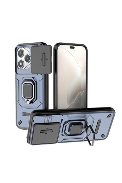 sscase Sliding Camshield Σκληρή Θήκη με Δαχτυλίδι Blue (Honor 400 Lite 5G)
