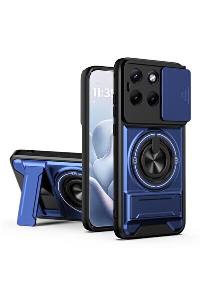 sscase Sliding Camshield Σκληρή Θήκη με Δαχτυλίδι και Stand Blue (Motorola Ed...