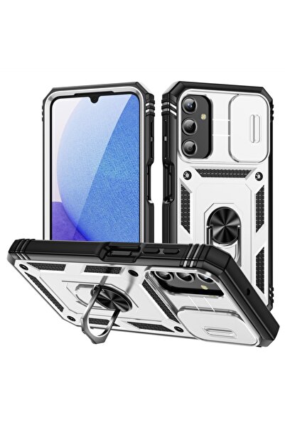 sscase Sliding Camera Σκληρή Θήκη με Δαχτυλίδι Silver (Samsung Galaxy A25 5G)