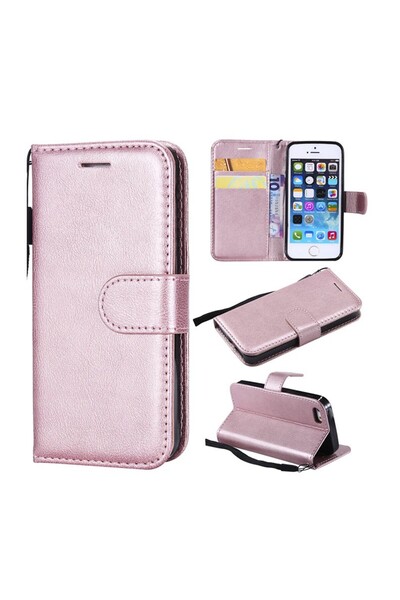 sscase Basic Θήκη Πορτοφόλι Rose Gold (Apple iPhone SE/5s/5)