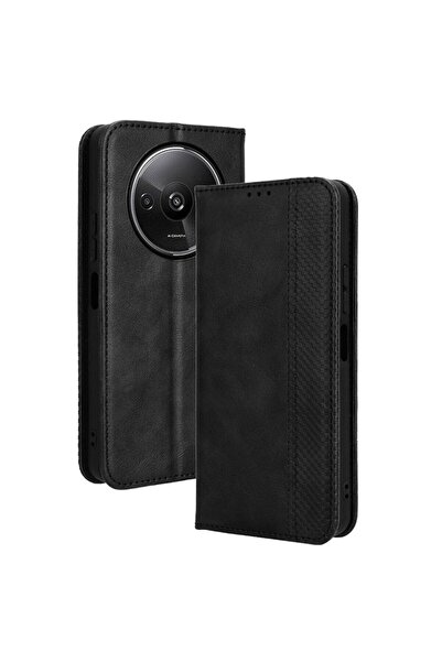 sscase Retro Θήκη Βιβλίο Black (Xiaomi Redmi A3)