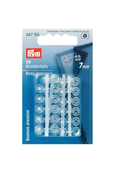 Prym Dikilebilir Plastik Çıtçıt 24 Çift 7 mm 347155