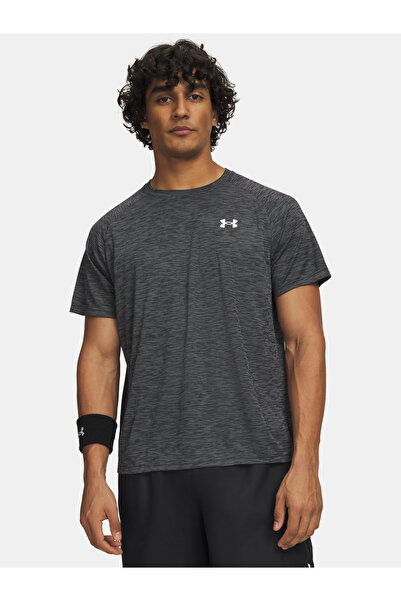Under Armour UA Tech Textured SS-BLK - Tricou bărbătesc