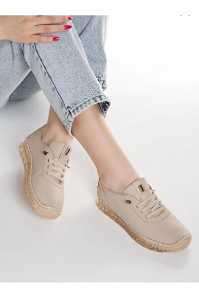 NOCTA SHOES حذاء نسائي كاجوال من الجلد الطبيعي للموسم الجديد