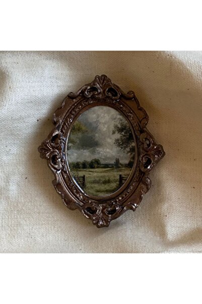 Nesteren Atölye Vintage Tasarım Dekoratif Mini Tablo - Magnet & Duvar Süsü -A...