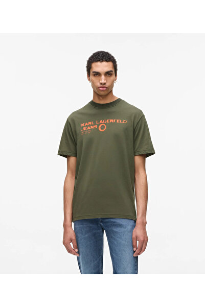 KARL LAGERFELD JEANS KLJ ECLIPSE LOGO - Print T-shirt - forest night