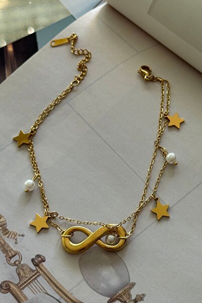 Trendy Butik Steel infinity model anklet