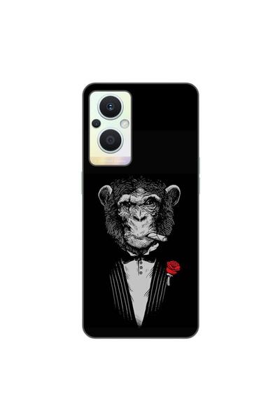 OEM Husa compatibila cu Oppo Reno7 Lite Silicon Gel Tpu Model Cigar Monkey