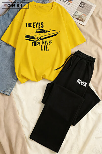 EFFRENATU Unisex Oversize Printed T-Shirt & Wide-Leg Sweatpants Set – Relaxed...