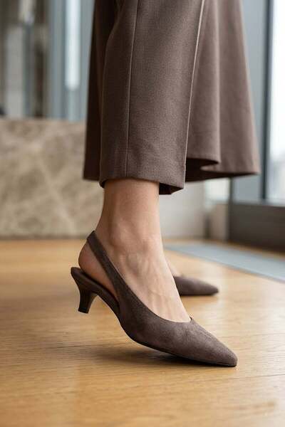 Ayakkabı Fuarı Elit Sis02S Women's Classic Heeled Shoes Brown
