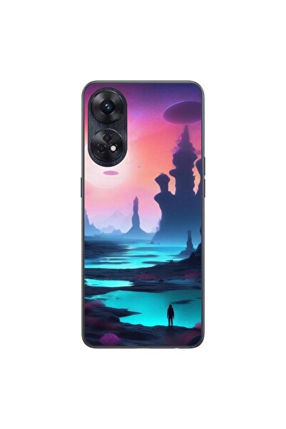 OEM Husa compatibila cu Oppo Reno8 T 4G Silicon Gel Tpu Model Mystic Planet