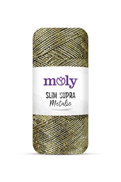 Moly Slim Supra Metallic | Col. No: 1001 | İnce Metalik İplik 200 gr