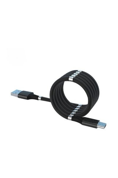 DAMUR Fast charging cable, Type C, with magnetic absorption, 1 m, Black