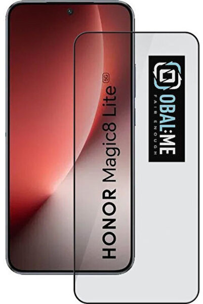 OBAL:ME 2.5D 0.4mm Σκληρυμένο Γυαλί Μαύρο Honor Magic8 Lite