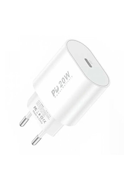 FONENG Φορτιστής χωρίς καλώδιο με θύρα USB-C, 20W Power Delivery, Λευκός (EU39)
