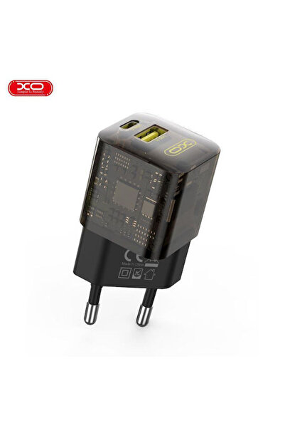 Xo Ασύρματος φορτιστής GaN με θύρες USB-A και USB-C, Παροχή ισχύος 18W / Γρήγ...