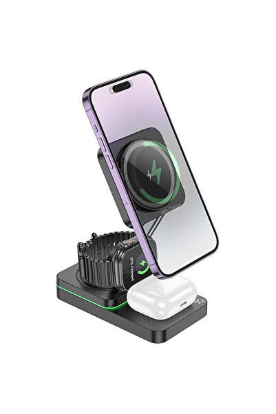 hoco. Hoco Ασύρματος Φορτιστής Qi Pad 15W Power Delivery Μαύρο (CQ10 Consuelo)