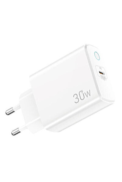 Lamtech Ασύρματος φορτιστής με θύρα USB-C, 30W Power Delivery, Λευκός (LAM112...
