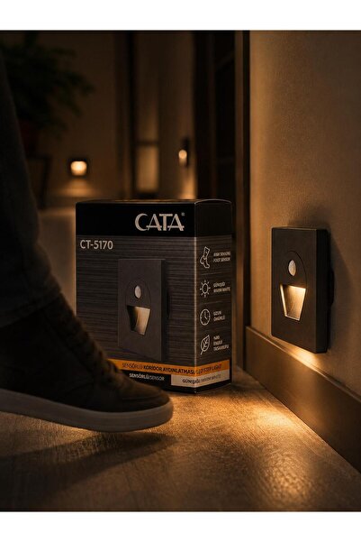Cata CT-5170 Sensörlü Koridor Aydınlatması Günışığı 1w 30Lm ELEKTRİKLİ 220-240