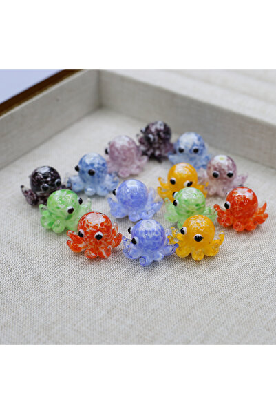 Choice 14x20mm-5pcs Colored beads 5pcs 14x20mm Adorable Little Octopus-Shaped...