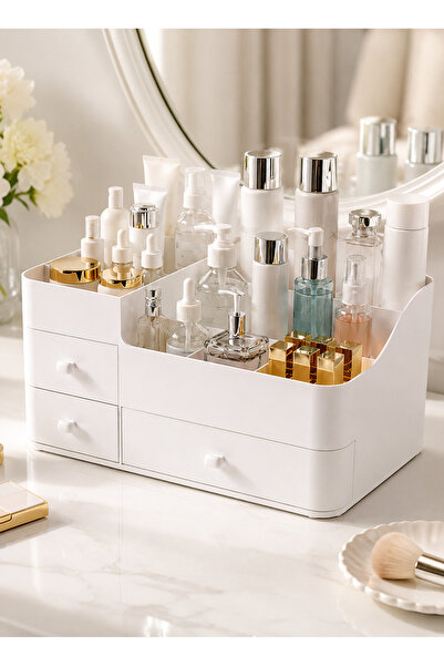 Generic Desktop Cosmetic Organizer Box, Elegant Design, Multipurpose Storage ...