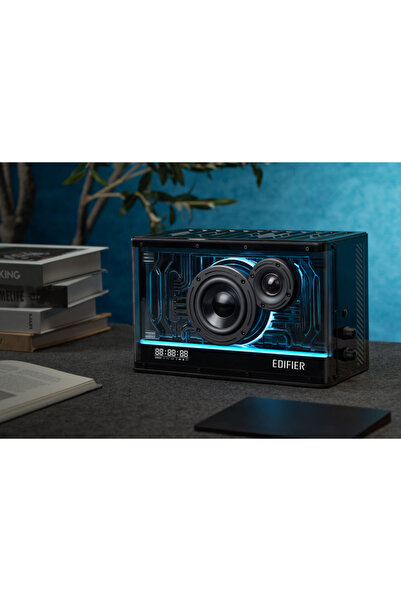 Edifier Sistem audio QD35-BK, RMS 40 W, Bluetooth 5.3, RGB, GaN 35W (Negru)
