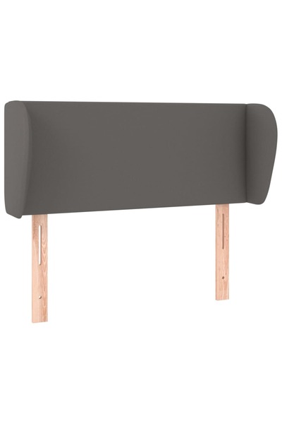 vidaxl Grey headboard with wings 83x23x78/88 cm eco- Leather