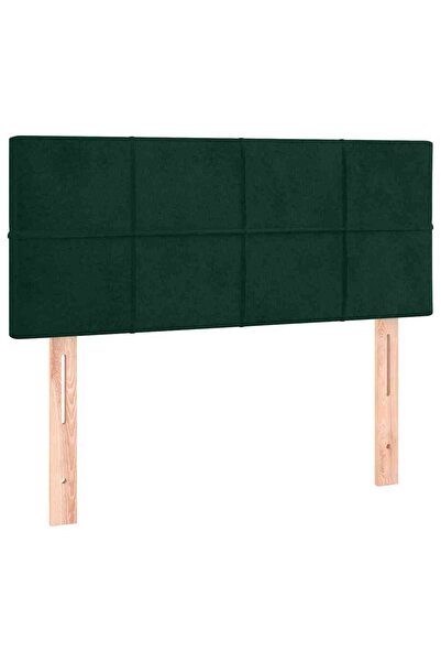 vidaxl Tăblie de pat, verde închis, 100x5x78/88 cm, catifea