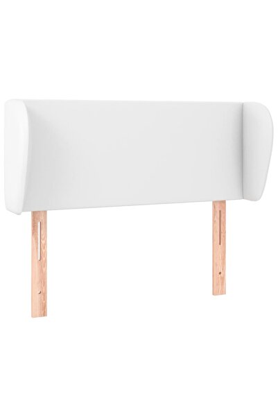 vidaxl White headboard with wings 83x23x78/88 cm eco- Leather