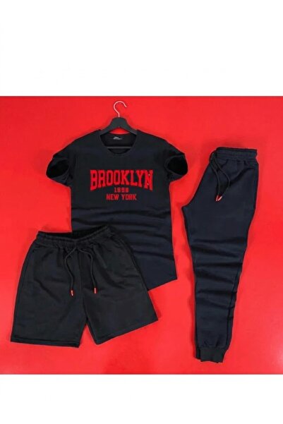 SILATU Brooklyn (Red Print) 3-Piece Printed Set