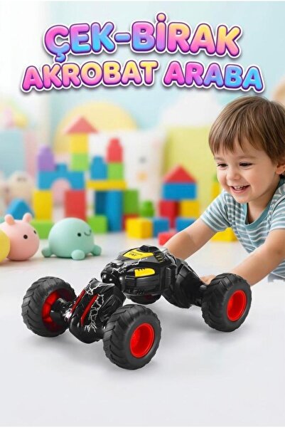 Tıfıl Toys Teleskopik Akrobatik 360 Derece Dönen Esnek Gövdeli Sürtmeli Takla...