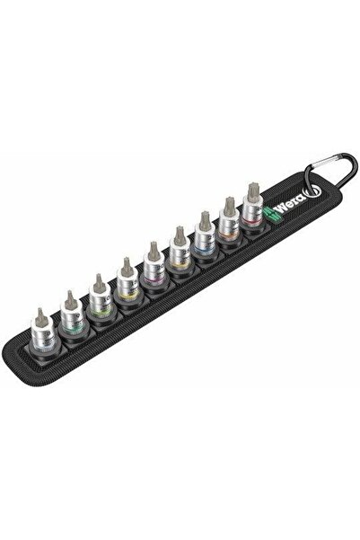 wera Zyklop 9-Piece TORX Bit Socket Set, 1/4" Drive, TX8-TX40, 28 mm