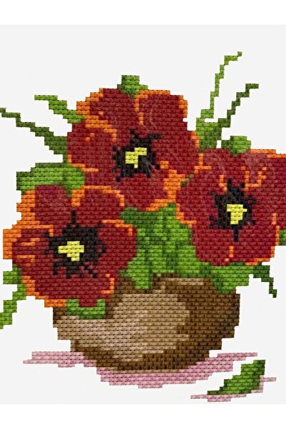 iğne izi Set de broderie cu punct în cruce cu model – Kit de broderie manuală...