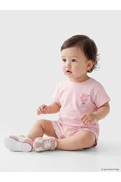 LC Waikiki Floral Baby Girl Shorts Set for Style Seekers from Uzg Store