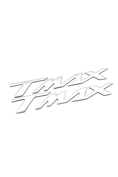 Yamaha Σετ Διακοσμητικά Ανάγλυφα Αυτοκόλλητα T-Max – Ασημί 2 τεμάχια