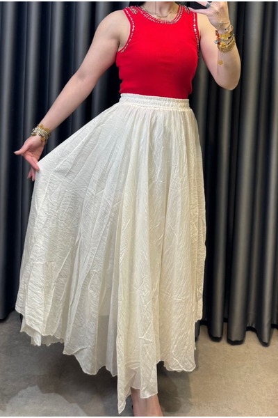 Nisam Silk Asymmetrical Skirt
