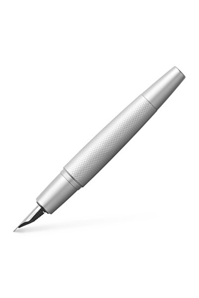Faber Castell E-MOTION PURE SILVER F Fountain Pen FABER-CASTELL