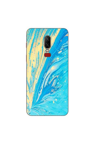OEM Husa compatibila cu OnePlus 6 Silicon Gel Tpu Model Aqua Bloom