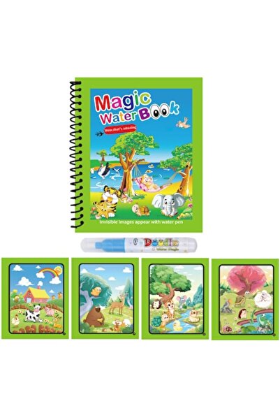 Joynix Многократна книжка за оцветяване с вода – Модел Зоопарк / Подводен свя...