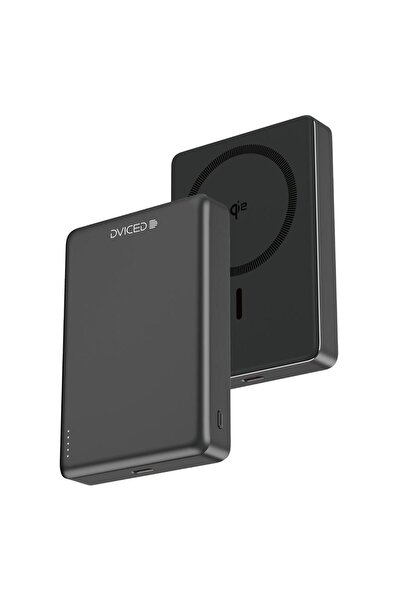 Dviced Baterie externă Qi2 Ultrathin DV400010, Wireless 15W, MagSafe, 10000mA...