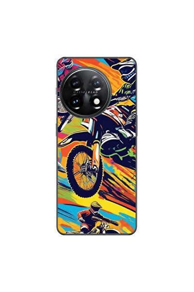 OEM Husa compatibila cu OnePlus 11 Silicon Gel Tpu Model Motocross Pop Art