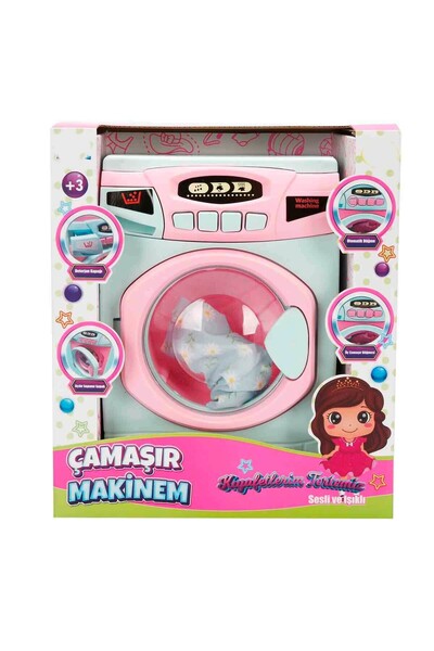 SUDESA OYUNCAK 22 CM PİLLİ BÜYÜK ÇAMAŞIR MAKİNESİ 2608
