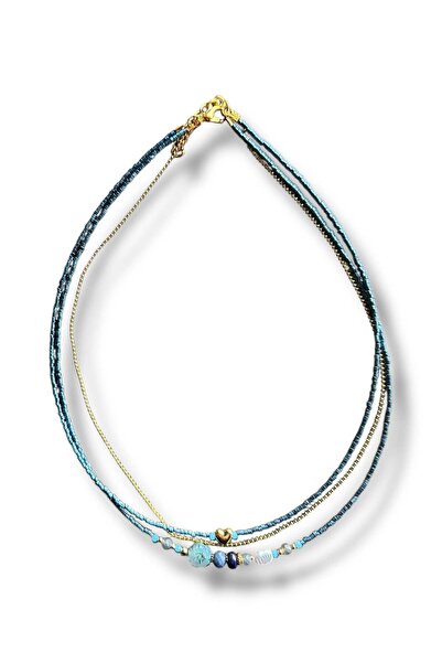 Bozhi Necklace Glass Beads Business Woman Style